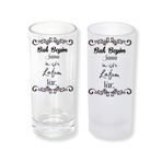 Ghostbastır Design Bak Beyim Yazılı Rakı Bardağı Cam 200 cc Buzlu ya da Buzsuz Seçenekleriyle 0686