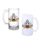 Ghostbastır Design Bar Girl Bira Bardağı 500 cc Cam Buzlu veya Buzsuz Seçenekleriyle 0524