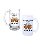 Ghostbastır Design Bar Yazılı Bira Bardağı 500 cc Cam Buzlu veya Buzsuz Seçenekleriyle 0996