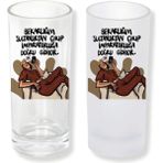Ghostbastır Design Bekarlık Sultanlık Buzlu / Buzsuz Seçenekli Rakı Bardağı – 1 Adet Şık Sunum Bardağı 002 - Şeffaf - 200 ml