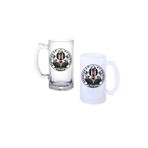 Ghostbastır Design Beşiktaş Kulplu Bira Bardağı Buzlu Veya Şeffaf Seçenekli 0129