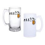 Ghostbastır Design Bira Günleri Bira Bardağı 500 cc Cam Buzlu veya Buzsuz Seçenekleriyle 0589