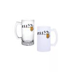 Ghostbastır Design Bira Günleri Kulplu Bira Bardağı Buzlu Veya Şeffaf Seçenekli 027