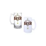 Ghostbastır Design Bira Tesisatı Kulplu Bira Bardağı Buzlu Veya Şeffaf Seçenekli 038