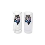 Ghostbastır Design Bozkurt Buzlu / Buzsuz Seçenekli Rakı Bardağı – 1 Adet Şık Sunum Bardağı 0124