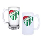 Ghostbastır Design Bursaspor Bira Bardağı 500 cc Cam Buzlu veya Buzsuz Seçenekleriyle 0526