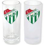 Ghostbastır Design Bursaspor Buzlu / Buzsuz Seçenekli Rakı Bardağı – 1 Adet Şık Sunum Bardağı 0106 - Şeffaf - 200 ml