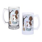 Ghostbastır Design Camdaki Kedi Bira Bardağı 500 cc Cam Buzlu veya Buzsuz Seçenekleriyle 0538
