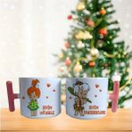 Ghostbastır Design Çocuklar Için Taş Devri Kahve Fincan Takımı 017 - Beyaz- Renkli - 185 ml