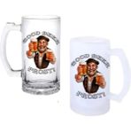 Ghostbastır Design Çözüm Kulplu Bira Bardağı Buzlu Veya Şeffaf Seçenekli 0182 - 500 ml