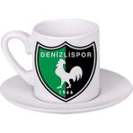 Ghostbastır Design Denizlispor Türk Kahvesi Fincanı 064 - Beyaz- Renkli - 0,60 ml