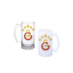 Ghostbastır Design Design Galatasaray Kulplu Bira Bardağı Buzlu Veya Şeffaf Seçenekli 085