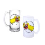 Ghostbastır Design Duff Bira Bardağı 500 cc Cam Buzlu veya Buzsuz Seçenekleriyle 1108