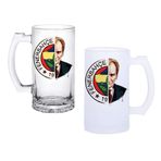 Ghostbastır Design Fenerbahçe Atatürk Bira Bardağı 500 cc Cam Buzlu veya Buzsuz Seçenekleriyle 0113