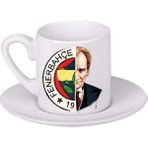 Ghostbastır Design Fenerbahçe Atatürk Türk Kahvesi Fincanı 037 - Beyaz- Renkli - 0,60 ml
