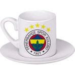 Ghostbastır Design Fenerbahçe Türk Kahvesi Fincanı 018 - Beyaz- Renkli - 0,60 ml
