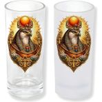 Ghostbastır Design Firavun Kartal Buzlu / Buzsuz Seçenekli Rakı Bardağı – 1 Adet Şık Sunum Bardağı 082 - Şeffaf - 200 ml