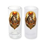 Ghostbastır Design Firavun Kartal Rakı Bardağı Cam 200 cc Buzlu ya da Buzsuz Seçenekleriyle 0580