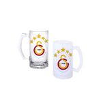 Ghostbastır Design Galatasaray Kulplu Bira Bardağı Buzlu Veya Şeffaf Seçenekli 085