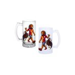 Ghostbastır Design Galatasaray Kulplu Bira Bardağı Buzlu Veya Şeffaf Seçenekli 086