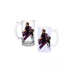 Ghostbastır Design Harry Kane Kulplu Bira Bardağı Buzlu Veya Şeffaf Seçenekli 098