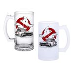 Ghostbastır Design Hayalet Avcıları Bira Bardağı 500 cc Cam Buzlu veya Buzsuz Seçenekleriyle 020