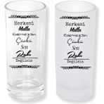 Ghostbastır Design Herkesi Mutlu Edemezsin Buzlu / Buzsuz Seçenekli Rakı Bardağı – 1 Adet Şık Sunum Bardağı 017 - Şeffaf - 200 ml