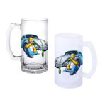 Ghostbastır Design Hommer Simpson Bira Bardağı 500 cc Cam Buzlu veya Buzsuz Seçenekleriyle 0317