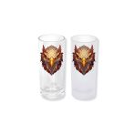 Ghostbastır Design Kartal Buzlu / Buzsuz Seçenekli Rakı Bardağı – 1 Adet Şık Sunum Bardağı 079