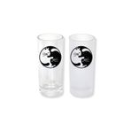 Ghostbastır Design Kedi Yin Yang Buzlu / Buzsuz Seçenekli Rakı Bardağı – 1 Adet Şık Sunum Bardağı 0115