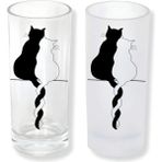 Ghostbastır Design Kedili Buzlu / Buzsuz Seçenekli Rakı Bardağı – 1 Adet Şık Sunum Bardağı 0183 - Şeffaf - 200 ml