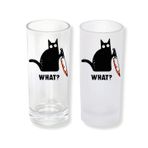Ghostbastır Design Kedili Rakı Bardağı Cam 200 cc Buzlu ya da Buzsuz Seçenekleriyle 0185