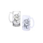 Ghostbastır Design Keş Kurbağa Kulplu Bira Bardağı Buzlu Veya Şeffaf Seçenekli 0138
