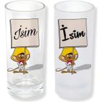 Ghostbastır Design Kişiye Özel Hızlı Gonzalez Buzlu / Buzsuz Seçenekli Rakı Bardağı – 1 Adet Şık Sunum Bardağı 099 - Şeffaf - 200 ml