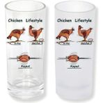 Ghostbastır Design Komik Hayvan Figürlü Buzlu / Buzsuz Seçenekli Rakı Bardağı – 1 Adet Şık Sunum Bardağı 0180 - 200 ml
