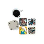 Ghostbastır Design Kuaför Dekoratif Ahşap Bardak Altlığı Seti 059