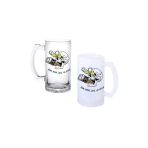 Ghostbastır Design Kurukafa Bowl Kulplu Bira Bardağı Buzlu Veya Şeffaf Seçenekli 0150