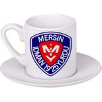 Ghostbastır Design Mersin Idman Yurdu Türk Kahvesi Fincanı 019 - Beyaz- Renkli - 0,60 ml
