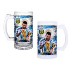 Ghostbastır Design Messi Bira Bardağı 500 cc Cam Buzlu veya Buzsuz Seçenekleriyle 067