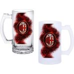 Ghostbastır Design Milan Kulplu Bira Bardağı Buzlu Veya Şeffaf Seçenekli 0162 - 500 ml