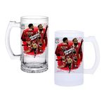 Ghostbastır Design Mohamed Salah Bira Bardağı 500 cc Cam Buzlu veya Buzsuz Seçenekleriyle 1064