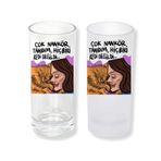 Ghostbastır Design Nankör Yazılı Rakı Bardağı Cam 200 cc Buzlu ya da Buzsuz Seçenekleriyle 0671