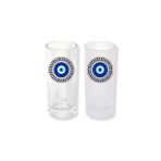 Ghostbastır Design Nazar Boncuklu Buzlu / Buzsuz Seçenekli Rakı Bardağı – 1 Adet Şık Sunum Bardağı 0136