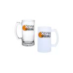Ghostbastır Design Ösym Mağduru Kulplu Bira Bardağı Buzlu Veya Şeffaf Seçenekli 0174