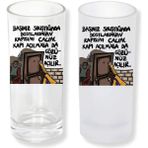 Ghostbastır Design Özlü Sözlü Buzlu / Buzsuz Seçenekli Rakı Bardağı – 1 Adet Şık Sunum Bardağı 024 - 200 ml