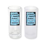 Ghostbastır Design Özlü Sözlü Rakı Bardağı Cam 200 cc Buzlu ya da Buzsuz Seçenekleriyle 0158