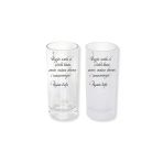 Ghostbastır Design Peyami Safa Sözlü Buzlu / Buzsuz Seçenekli Rakı Bardağı – 1 Adet Şık Sunum Bardağı 0167