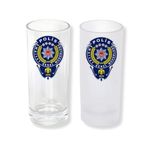Ghostbastır Design Polis Armalı Rakı Bardağı Cam 200 cc Buzlu ya da Buzsuz Seçenekleriyle 1003