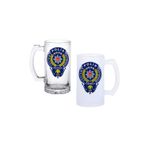 Ghostbastır Design Polis Teşkilatı Kulplu Bira Bardağı Buzlu Veya Şeffaf Seçenekli 0180
