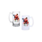 Ghostbastır Design Rocky Balboa Kulplu Bira Bardağı Buzlu Veya Şeffaf Seçenekli 0189
